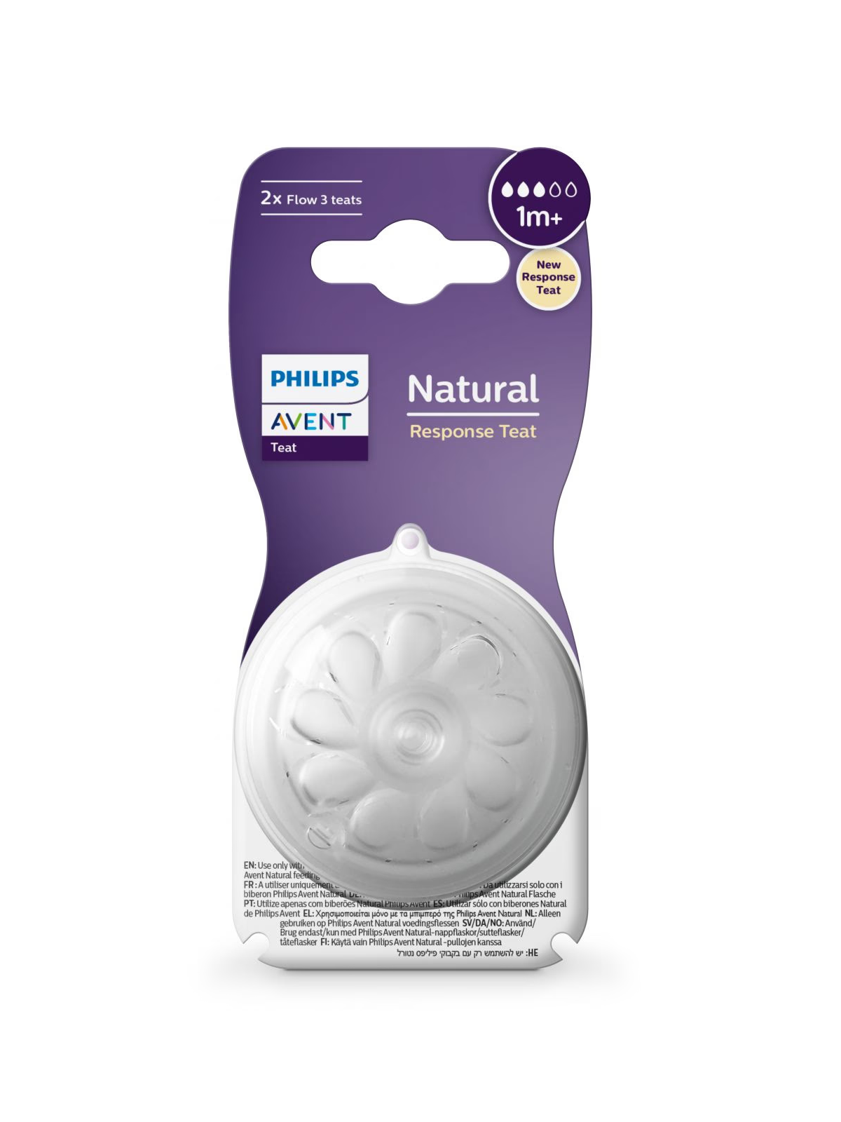 AVENT Natural Response Tétine Débit 3 Boite de 2