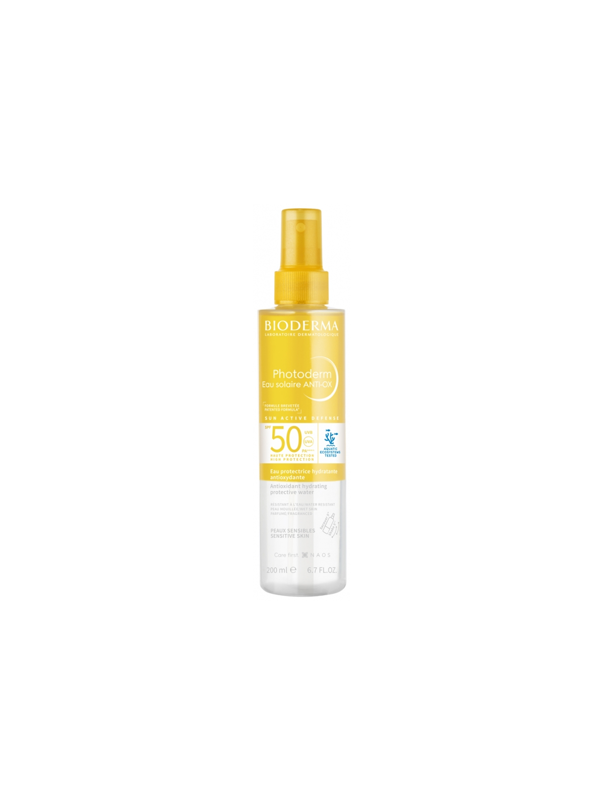 BIODERMA Photoderm Eau Solaire ANTI-OX SPF50 200 ml