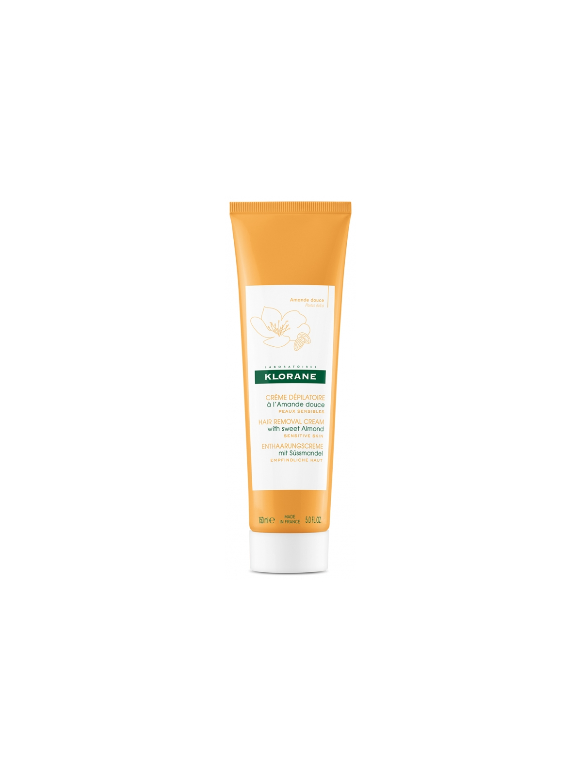 KLORANE Crème Dépilatoire à l'Amande Douce 150 ml