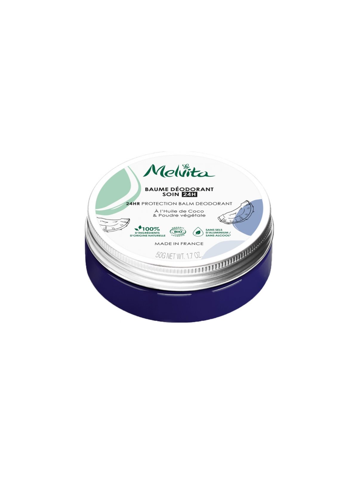MELVITA Baume Déodorant Bio 50 g