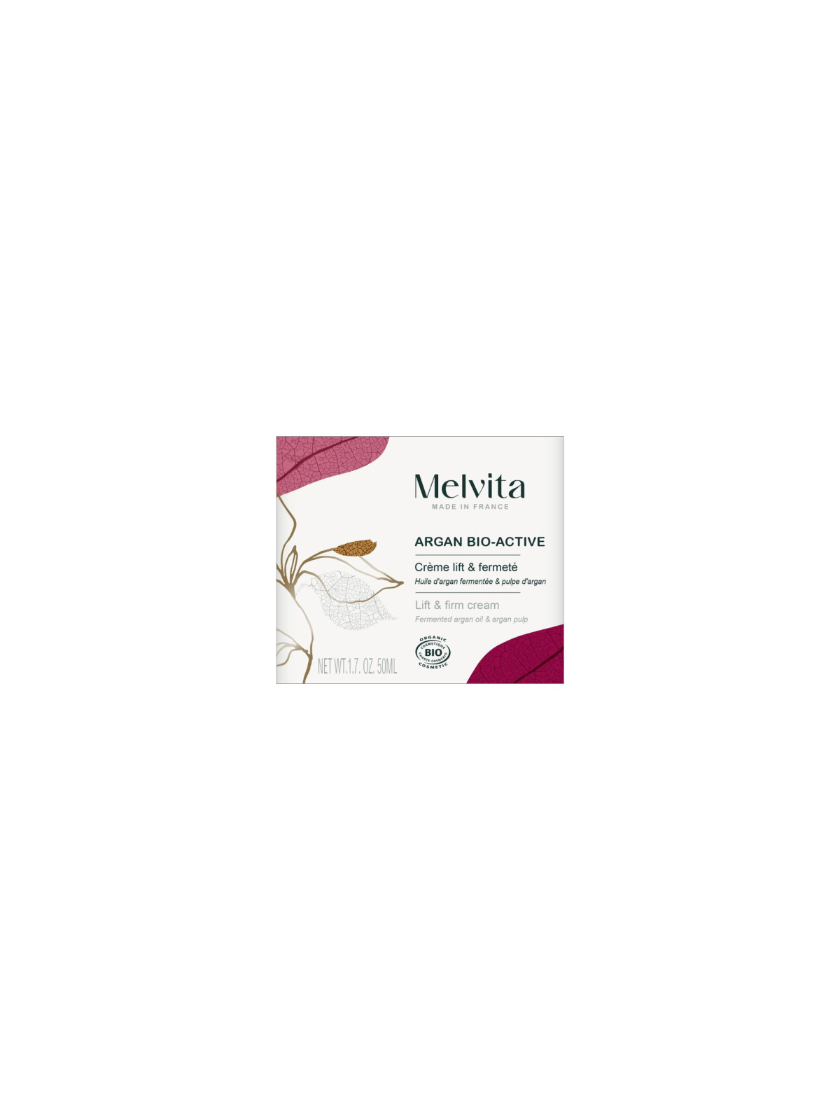 MELVITA Crème Lift & Fermeté Argan Bio Active 50ml