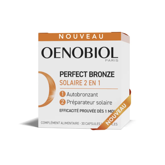 OENOBIOL Perfect Bronze Solaire Autobronzant et Préparateur Solaire 30 capsules