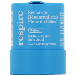 RESPIRE DEO STICK 50G RECH FL COTON