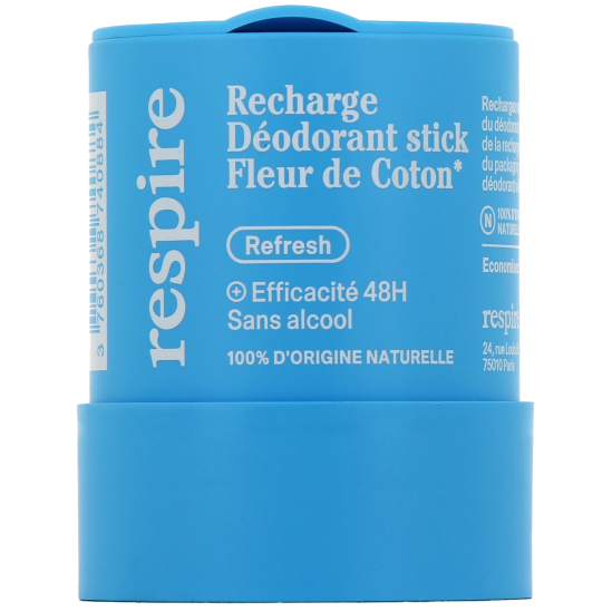 RESPIRE DEO STICK 50G RECH FL COTON