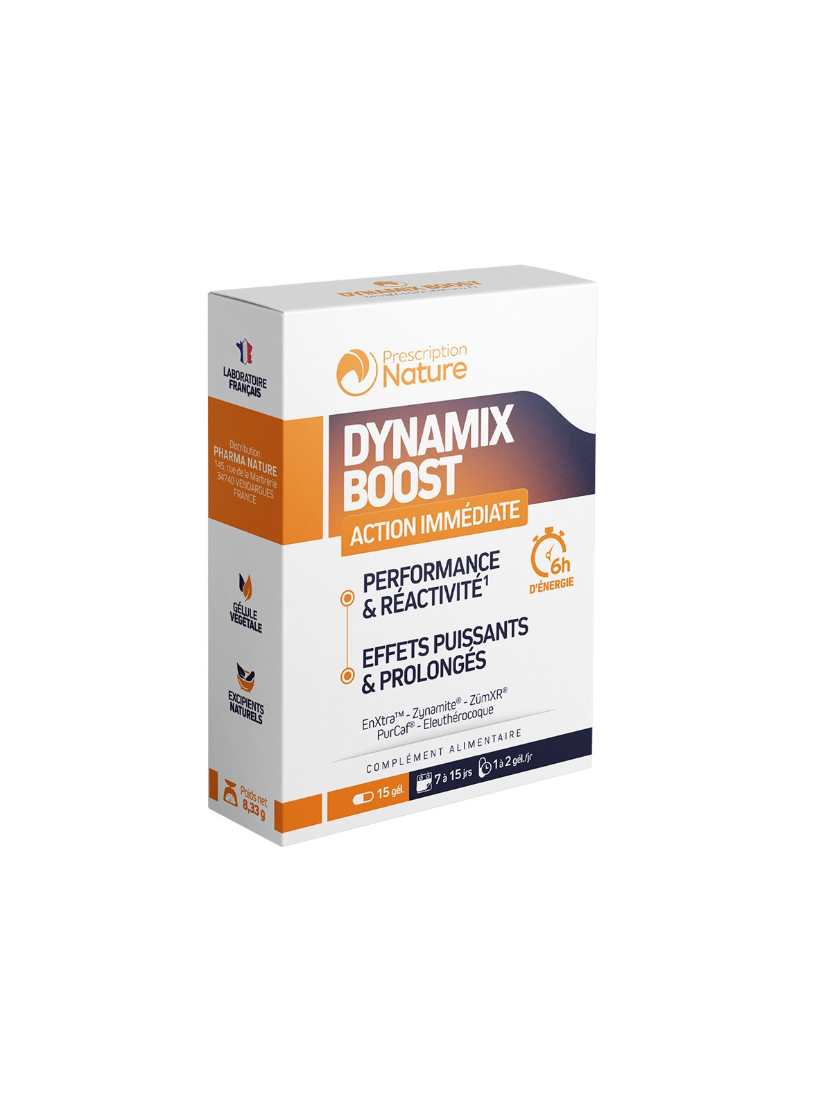 PRESCRIPTION NATURE Dynamix Boost 15 Gélules