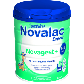 NOVALAC Novagest+ Lait infantile en poudre 0 à 12 mois 800g