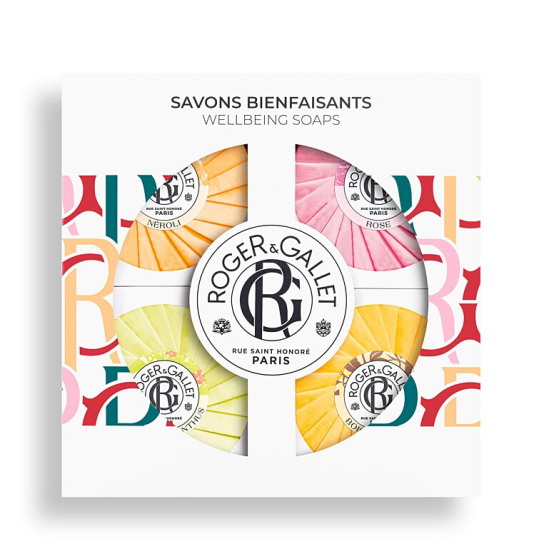 ROGER&GALLET Coffret Savons Bienfaisants 4 Savons de 50g