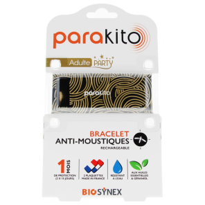 PARAKITO Party Edition Bracelet Anti-Moustiques Nœuds