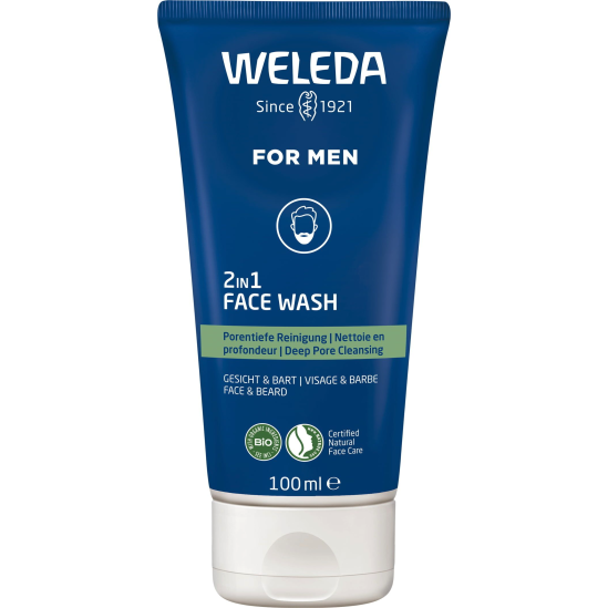 WELEDA ForMen Nettoyant 2-en-1 Visage 100 ml