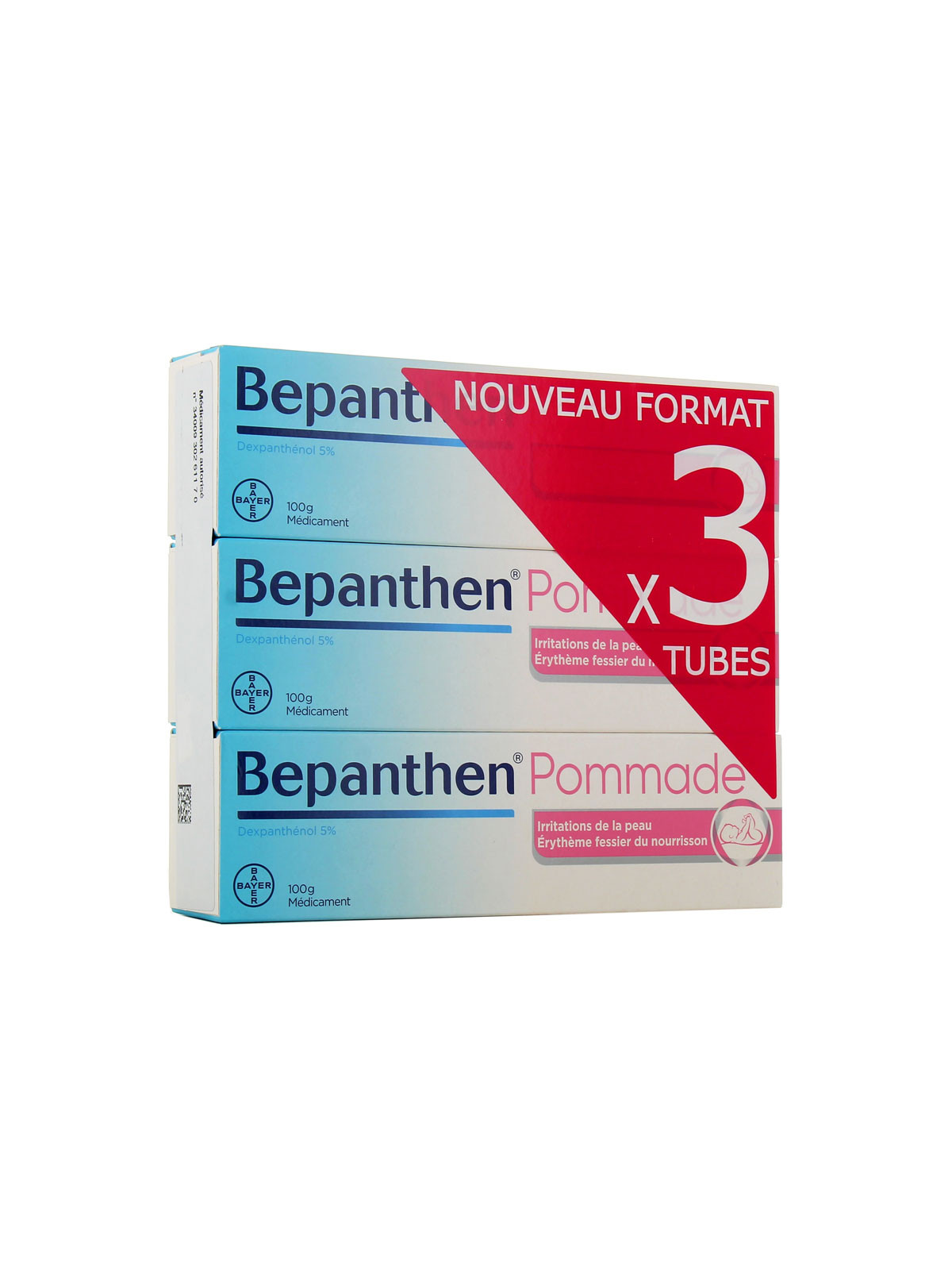 BEPANTHEN 5% POMMADE LOT DE 3 X 100G