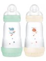 MAM 2 Biberons Easy Start 260 ml 2 Mois et + Débit 2