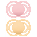 MAM 2 Sucettes Perfect Tendance 18 Mois et + - Couleur : Rose et Jaune