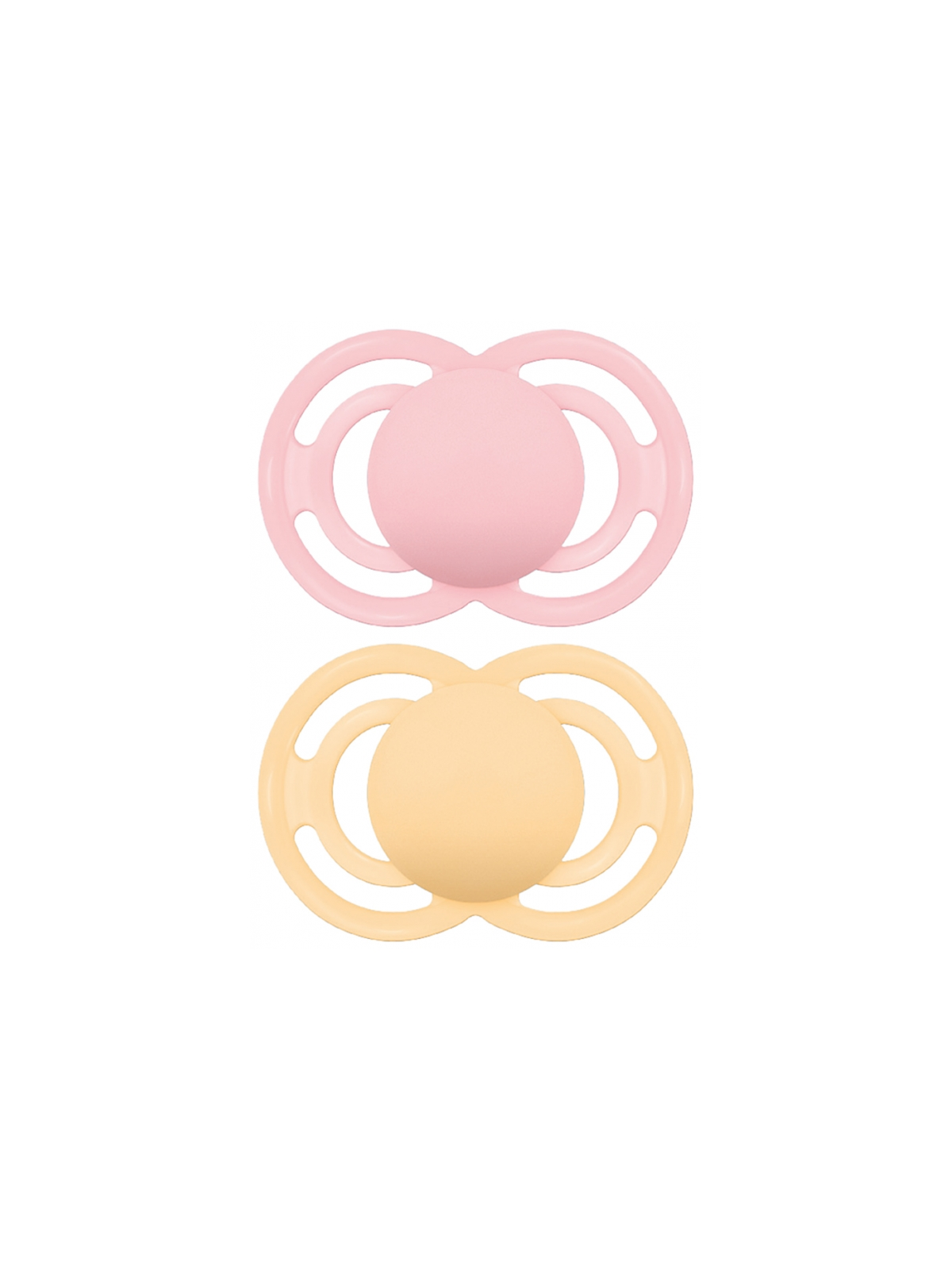 MAM 2 Sucettes Perfect Tendance 18 Mois et + - Couleur : Rose et Jaune