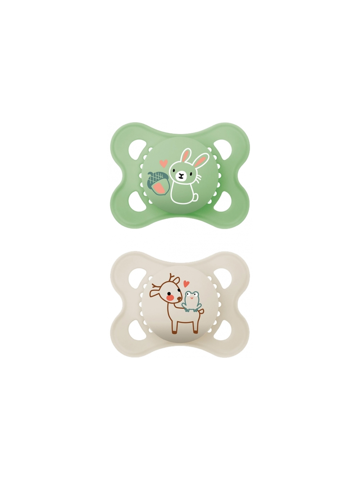 MAM 2 Sucettes Original Nature 2-6 Mois - Modèle : Lapin et Cerf