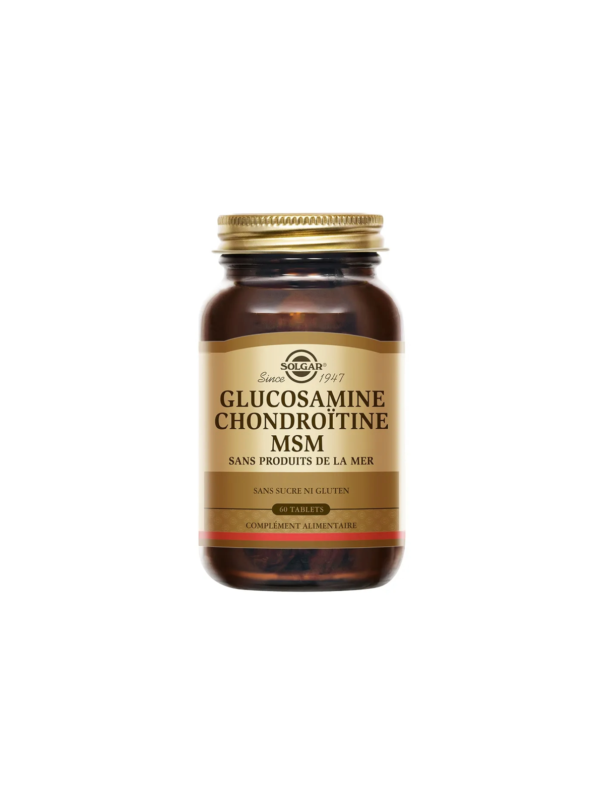 SOLGAR Extra Concentré Glucosamine Chondroïtine MSM 60 Comprimés