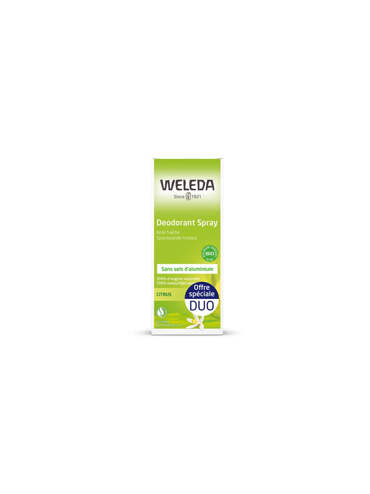 WELEDA Citrus Déodorant Efficacite 24h 2x100ml