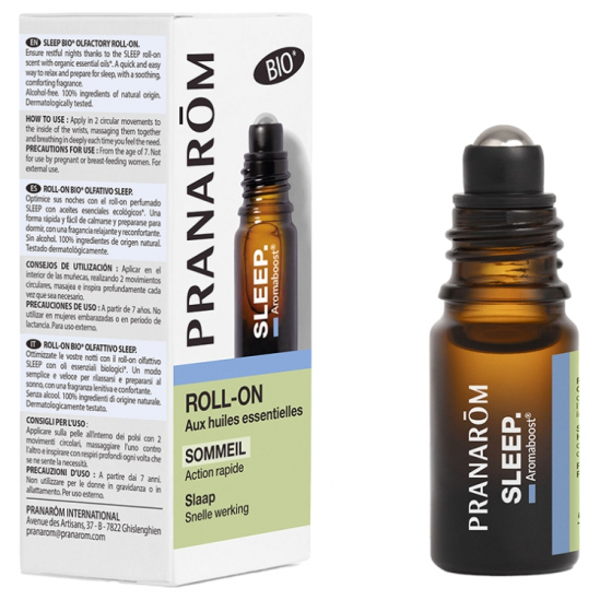 PRANAROM Aromaboost Sommeil Roll-On aux Huiles Essentielles Bio 5 ml