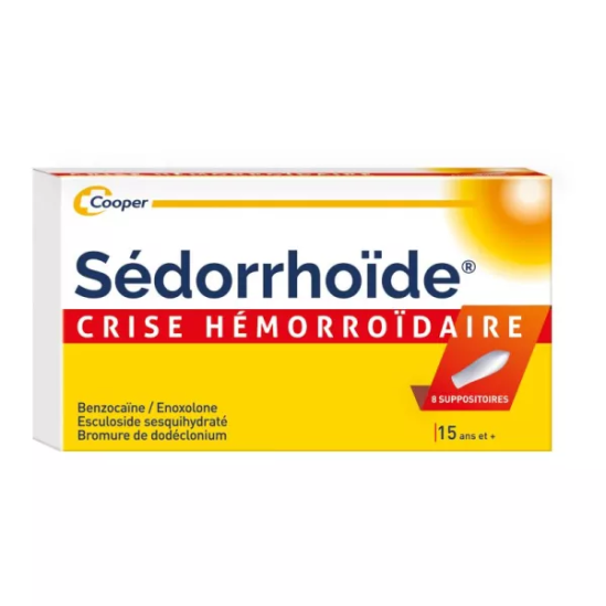 SEDORRHOÏDE Crise Hémorroïdaire Suppositoires boite de 8