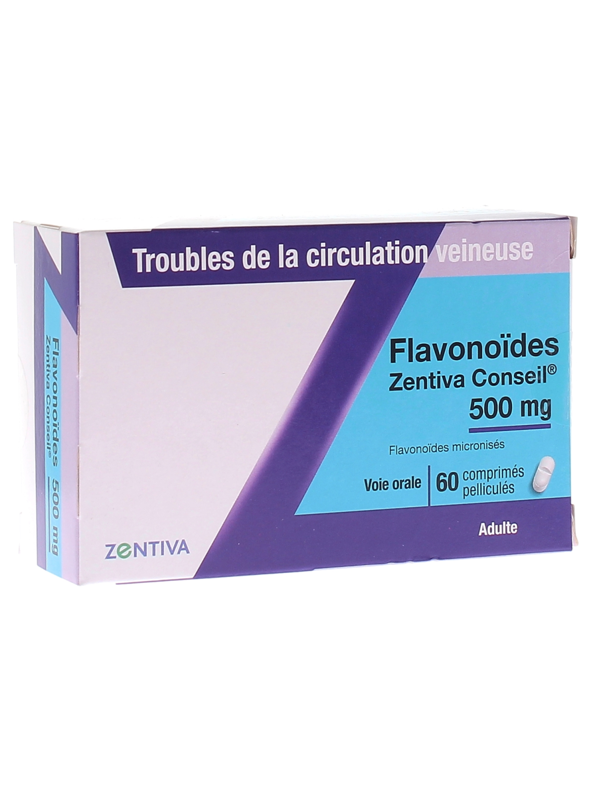 FRACTION FLAVO ZENTIVA C 500MG CPR BT60