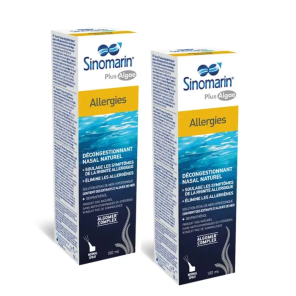 SINOMARIN Spray Nasal Algues Allergies Nez bouché 2x100ml