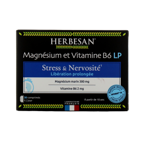 HERBESAN Magnésium Vitamine B6 LP 30 Comprimés