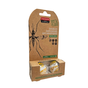 MANOUKA Diffuseurs Anti-Moustiques Panthère Boite de 2  