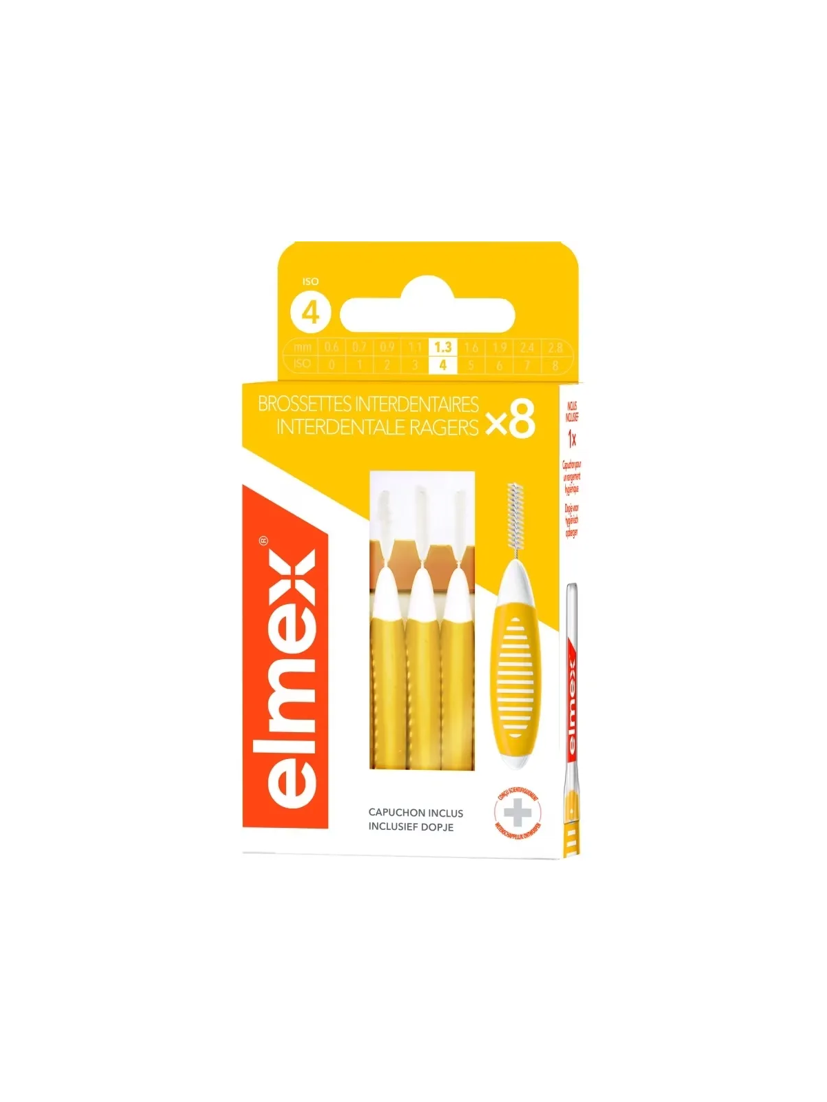 ELMEX Brossette Interdentaire Taille 4 1.3mm Boite de 8