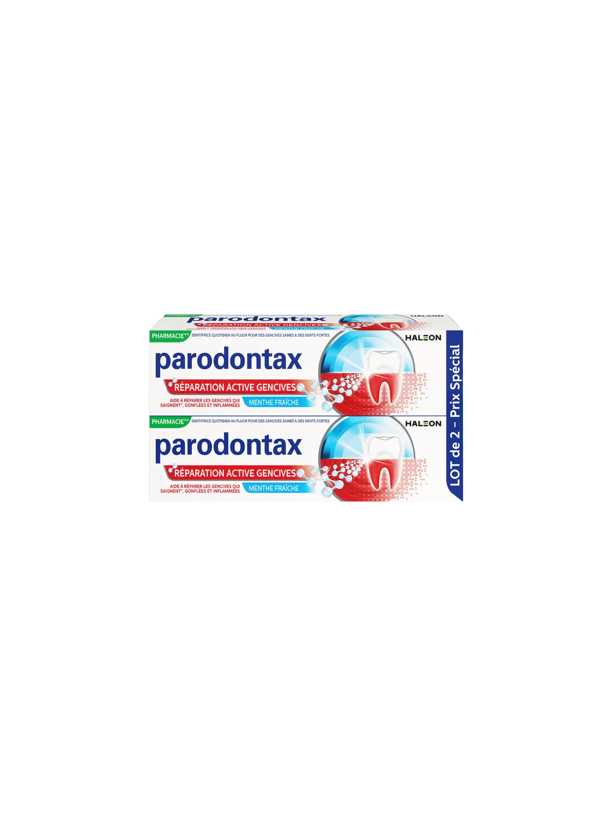 PARODONTAX Dentifrice Réparation Active des Gencives 2x75ml