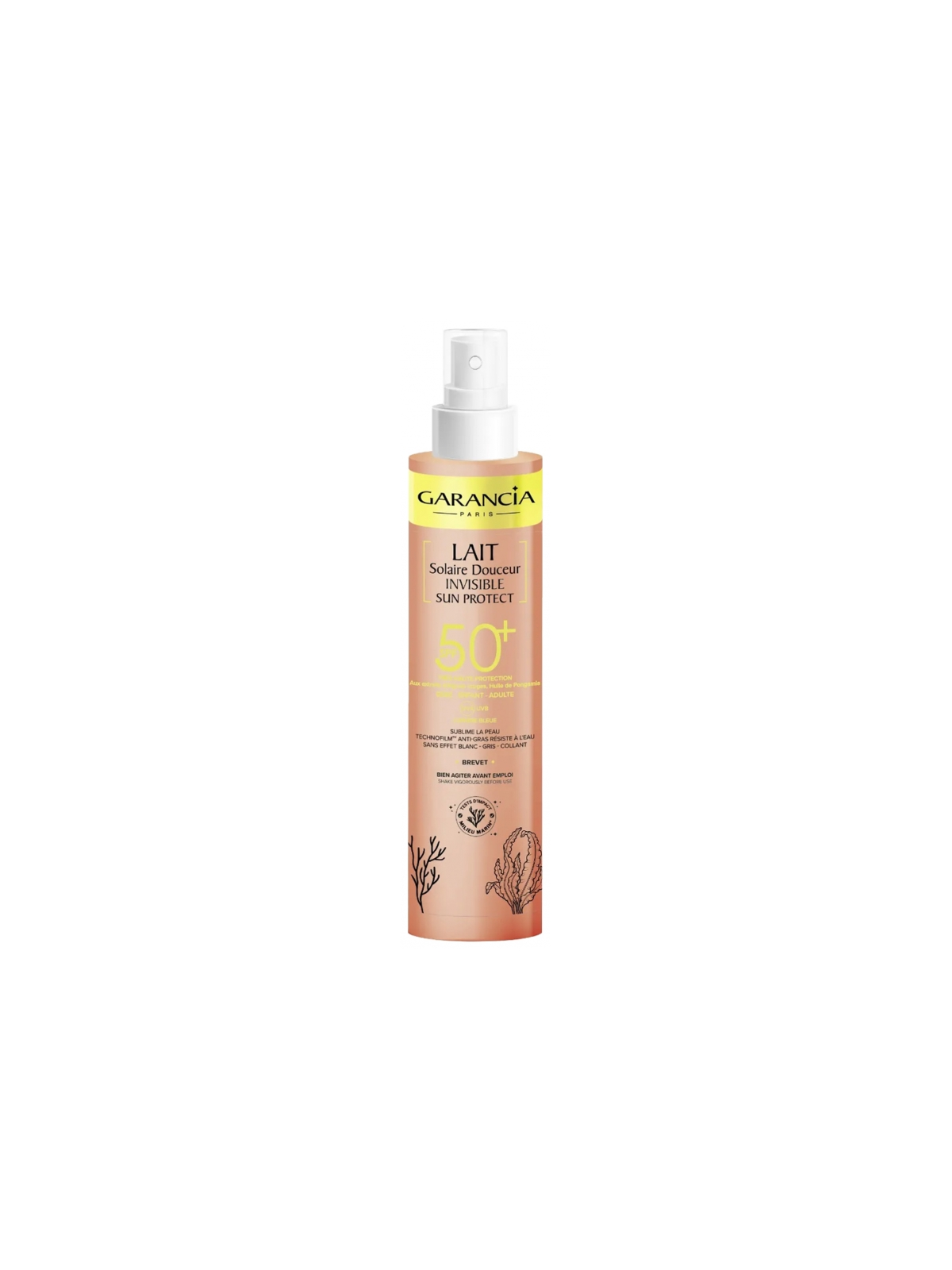 GARANCIA Lait Solaire Douceur Invisible Sun Protect SPF50+ 150 ml