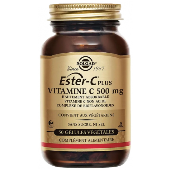 Solgar Ester C Plus 500mg 50 gélules