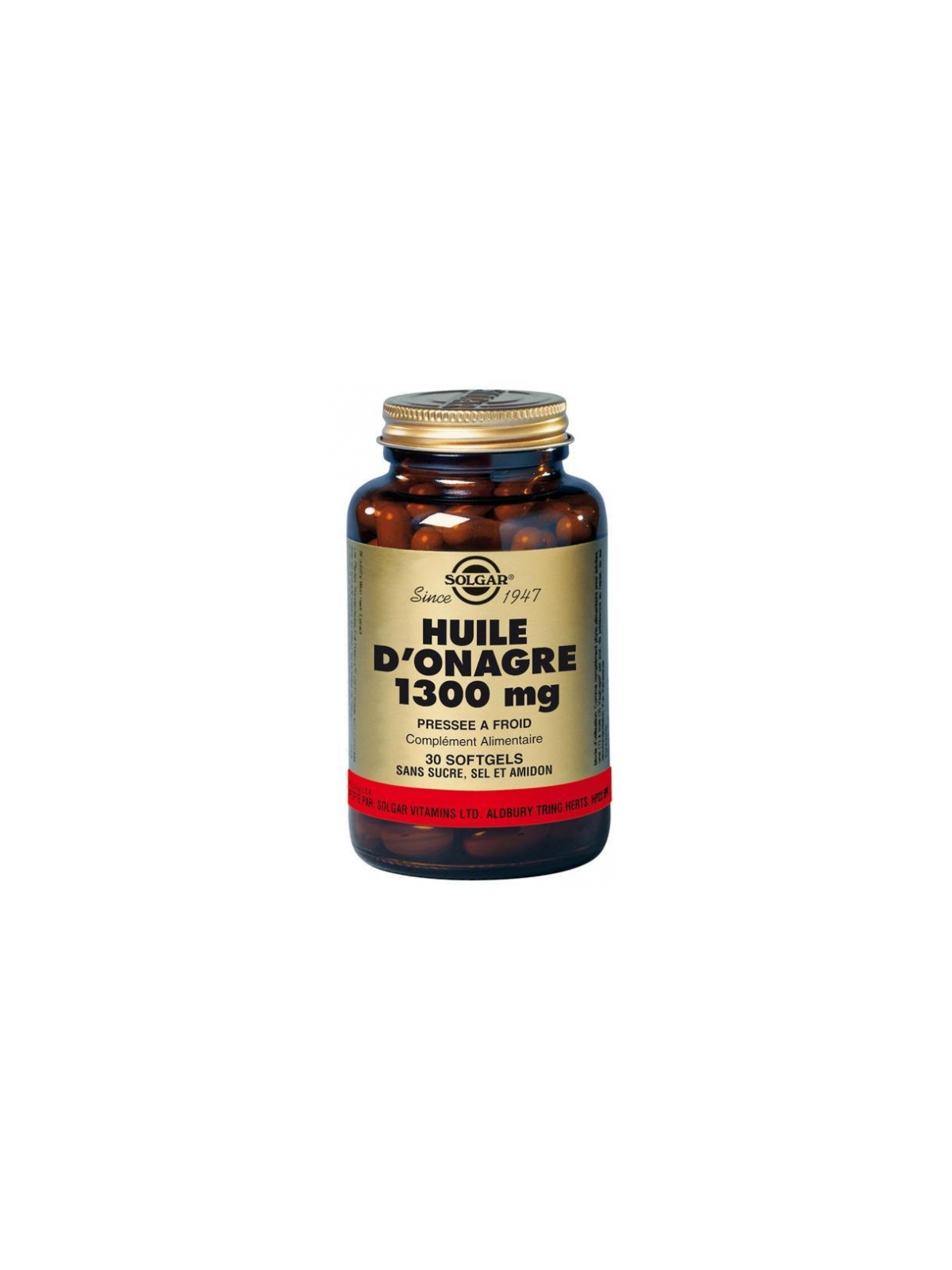 SOLGAR Huile d'Onagre 1300 mg 30 Gélules