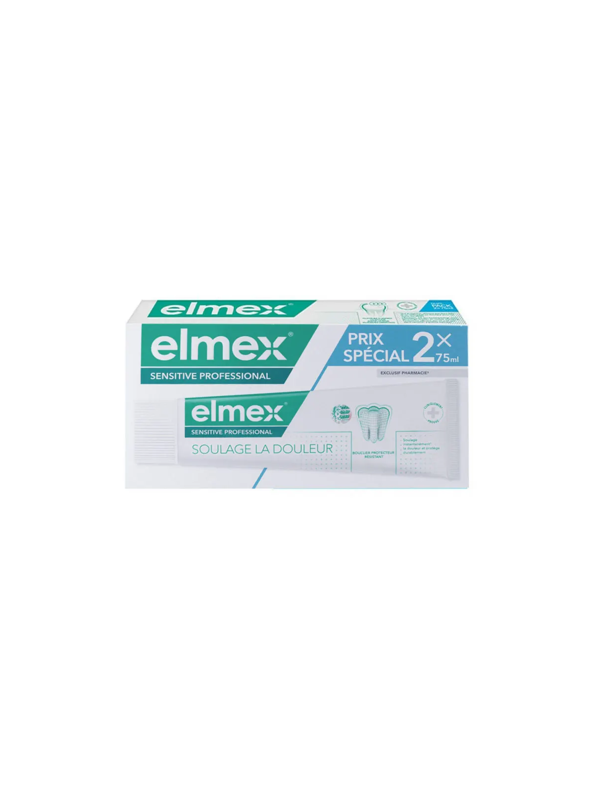 ELMEX Sensitive Dentifrice Soulage la douleur 2x75ml