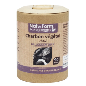 NAT&FORM Charbon Vegetal 90 Gelules