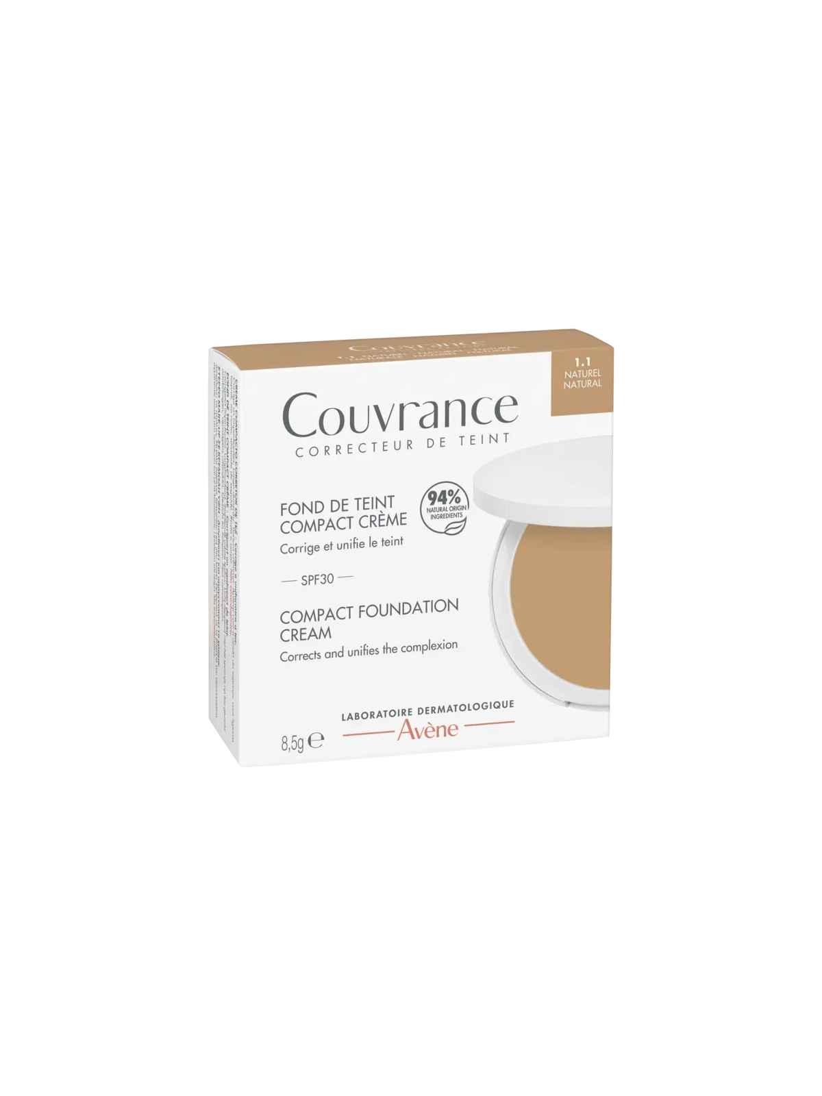 AVENE Couvrance Fond de Teint Compact Crème 1.1 Naturel