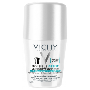 VICHY Déodorant Invisible Resist Dermo-Détranspirant 72H Roll-On 50 ml