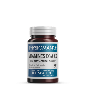 THERASCIENCE Physiomance Vitamine D3 & K2 60 capsules