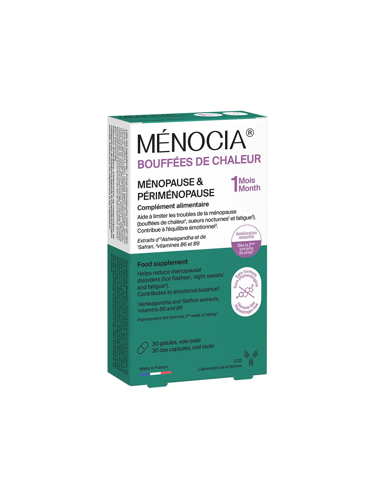MENOCIA Bouffées de chaleur Ménopause&Périménopause 30 gélules