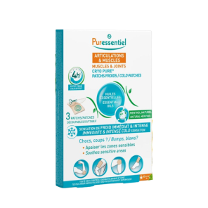 PURESSENTIEL Articulations Et Muscles Cryo Pure Patchs Froids Effet 4h Boite de 3