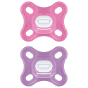 MAM Comfort Sucettes Rose en Silicone 0 Mois et + Boite de 2