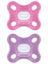 MAM Comfort Sucettes Rose en Silicone 0 Mois et + Boite de 2