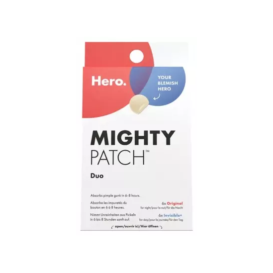 HERO MIGHTY Patch Duo boite de 6 Original + 6 Invisible