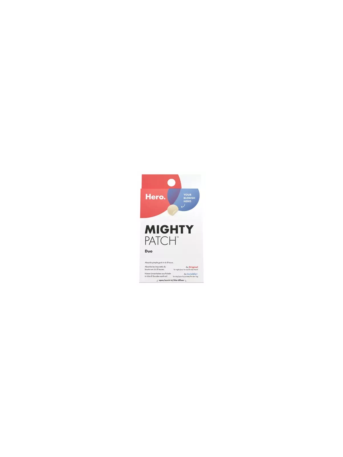 HERO MIGHTY Patch Duo boite de 6 Original + 6 Invisible