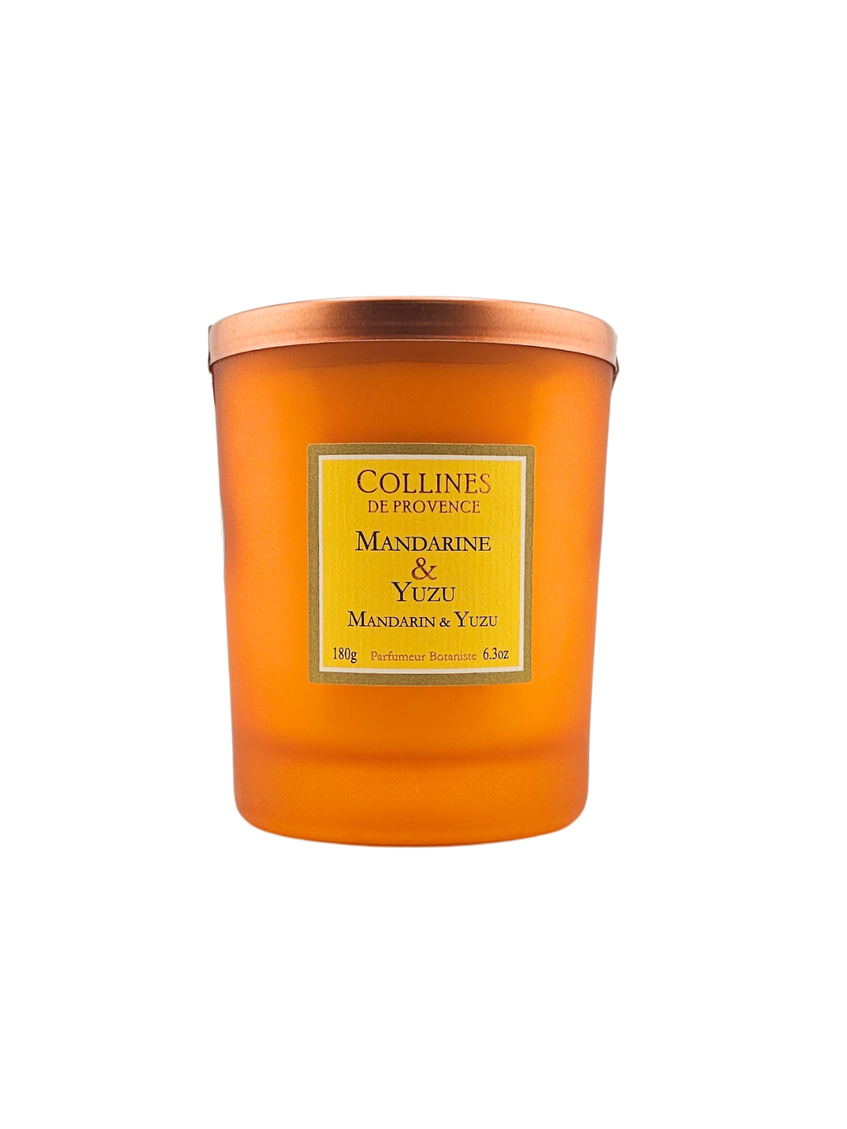 COLLINES DE PROVENCE Bougie Parfumée Mandarie et Yuzu 180g