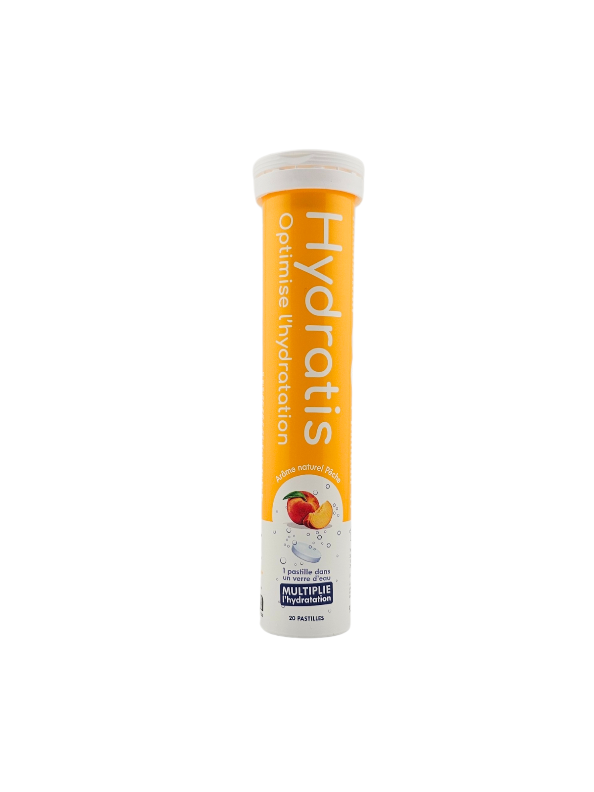 HYDRATIS Solution d'Hydratation 20 Pastilles Effervescentes Pêche