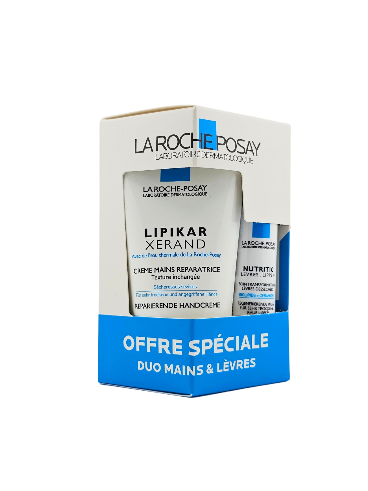 LA ROCHE-POSAY Duo crème main 50ml et Stick lèvre