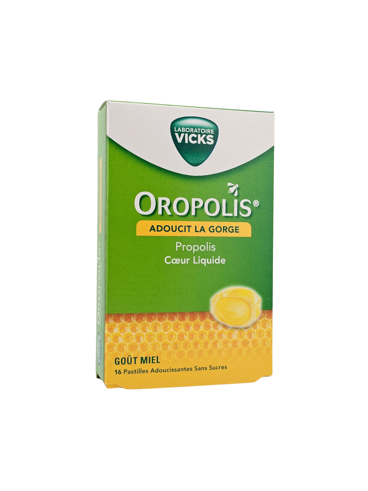 OROPOLIS Pastilles Cœur Liquide Gout Miel Boite de 16
