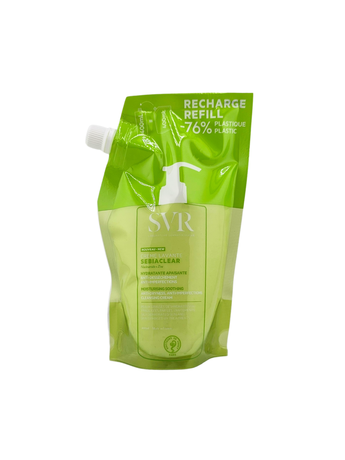 SVR Sebiaclear Crème Lavante Eco-recharge 400ml