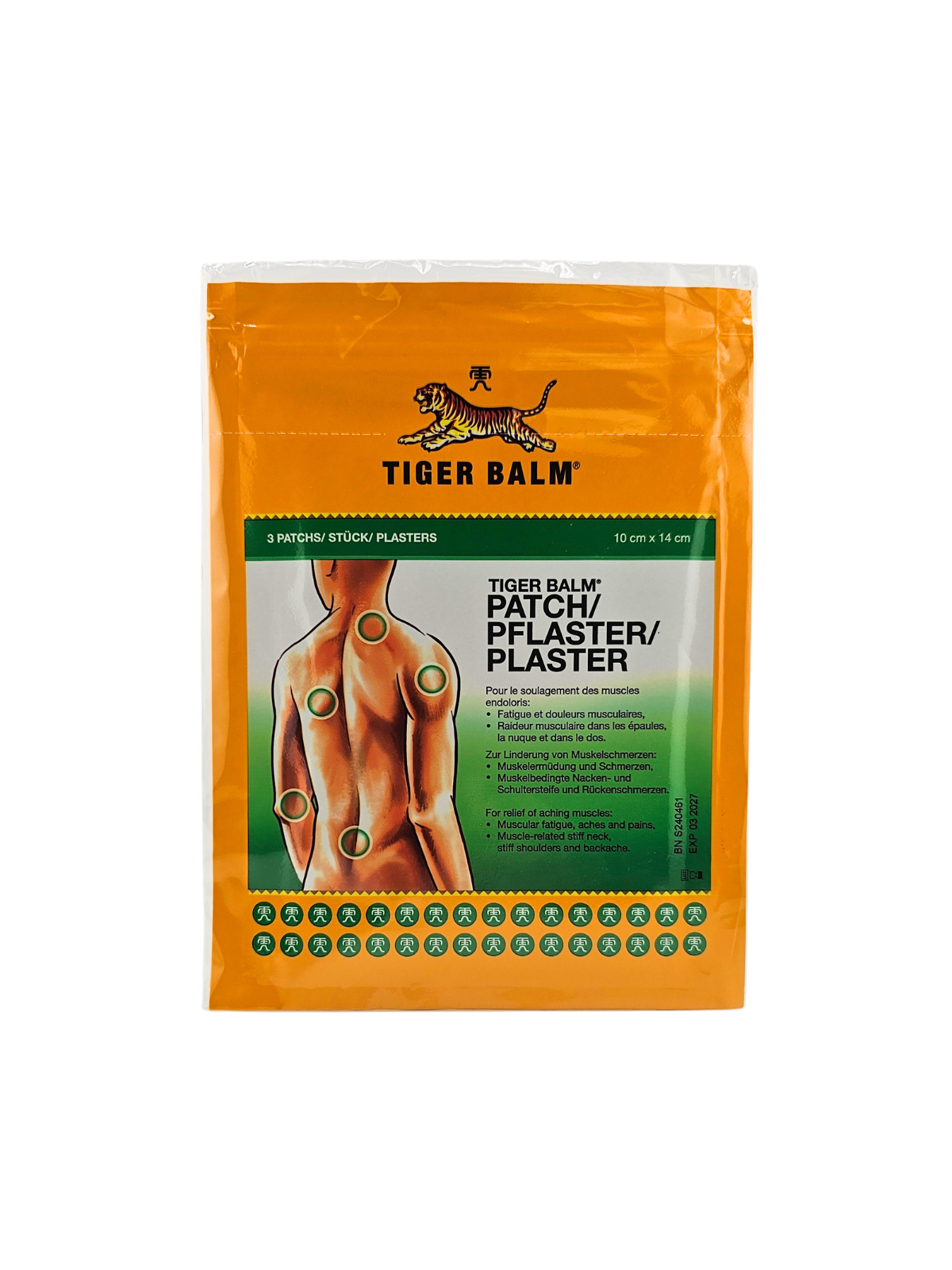 BAUME DU TIGRE Patch Soulagement Des Muscles Boite de 3