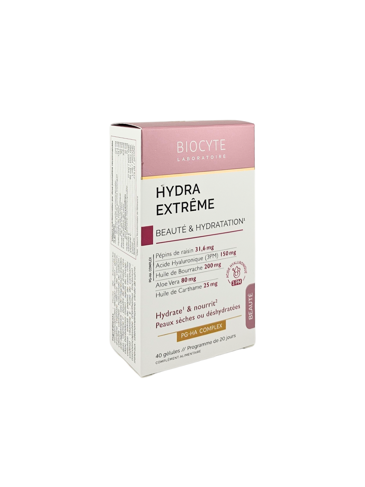 BIOCYTE Hydra Extrême Beauté et Hydratation 40 gélules