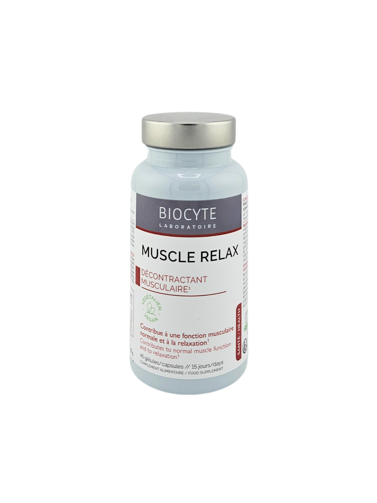 BIOCYTE Muscle Relax Décontractant Musculaire 45 gélules